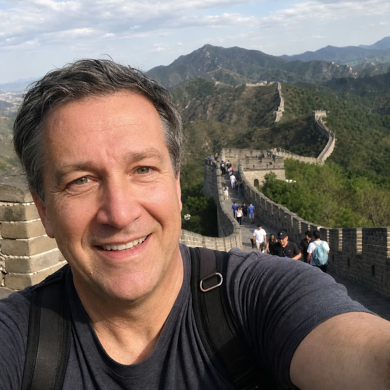Leo Brandt working as a telecom engineer in Beijing, China